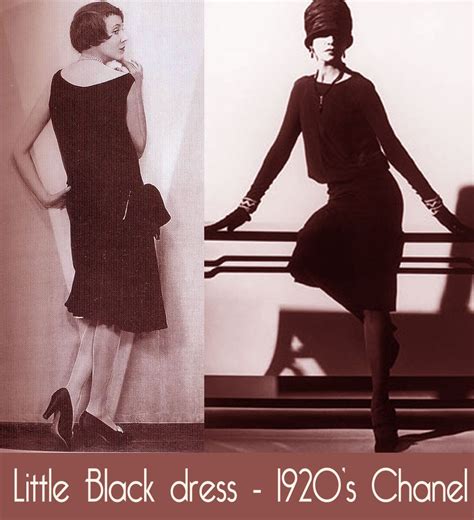 coco chanel 1920s little black dress|coco chanel dress history.